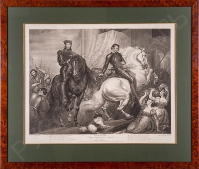 Роберт Тью (1758-1802). Иллюстрация к пьесе У.Шекспира "Ричард II". Акт V, сцена II. 1801.