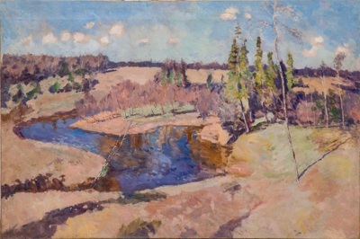 Радимов Павел Александрович (1887–1967). Весна в "Абрамцеве". Река Воря. 1948.
