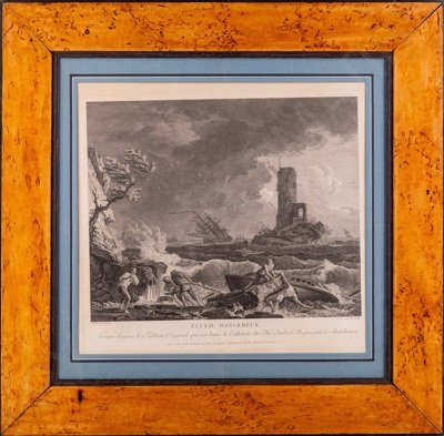 Цингг (Zingg), Адриан Людвиг (1734-1816). Опасная скала. Конец XVIII века.