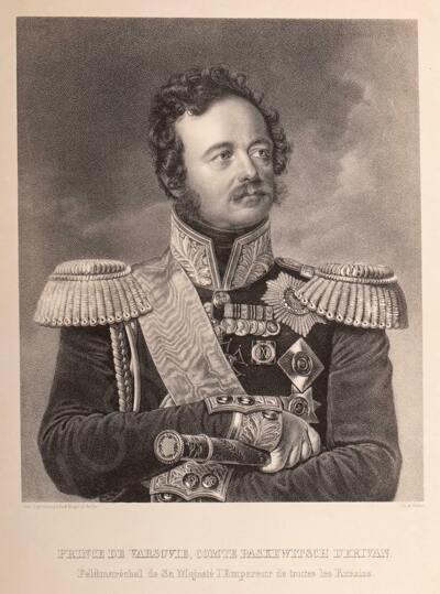 Вернер (Werner) по оригиналу Крюгера (Kruger) Франца (1797–1857). Портрет графа Паскевича-Эриванского, князя Варшавского. 1830-е годы.