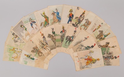 Двадцать две открытки «Униформы Первой империи»