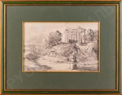 Неизвестный художник. Руины античного храма. Вторая половина XVIII века.