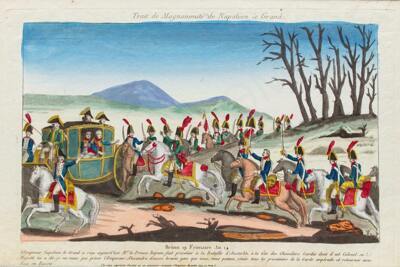 Неизвестный художник. Великодушие Наполеона. Встреча Наполеона с князем Н. Г. Репниным после сражения при Аустерлице в 1805. 1806 год.