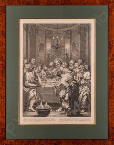 Хюре Г. (HURET GR?GOIRE, 1606-1670). Тайная вечеря. Из цикла "Страсти Христовы". 1665.