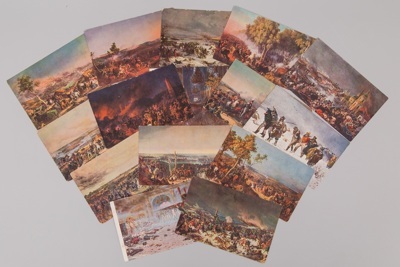 Пятнадцать открыток из серии «100-летие Отечественной войны 1812 года»