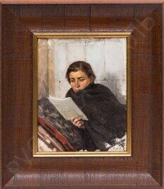 Богданов Иван Петрович (1855-1932). 
Портрет девушки. Начало ХХ века.