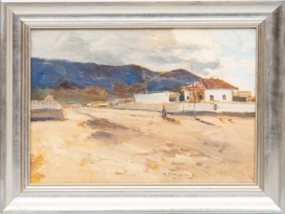 [Последний председатель ТПХВ] Радимов Павел Александрович (1887–1967). Туркмения. У подножия Капет-Дага. 1952.