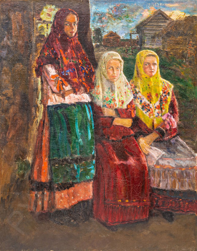 Радимов Павел Александрович (1887–1967). Подготовительный этюд к картине "Хоровод". 1929 г.