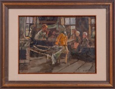 [Последний председатель ТПХВ] Радимов Павел Александрович (1887–1967). Семья за столом. 1922.