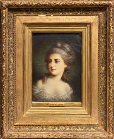 [Академих ИАХ] Чумаков Фёдор Петрович (1823–1911). Женский портрет. Конец ХIХ – начало ХХ века.