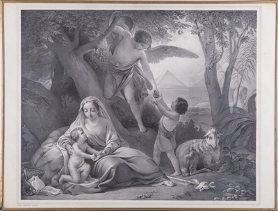 Басин. Библейский сюжет. Мария с младенцем. Конец XIX века.