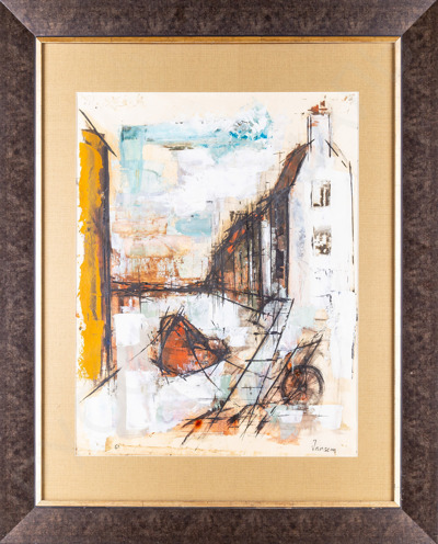 Жансем Жан (Jean Jansem) (Ованес Семерджян) (1920–2013). Городской пейзаж. 1963.