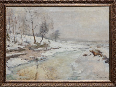[Народный художник СССР] Глущенко Николай Петрович (1901-1977). Весна. 1950.