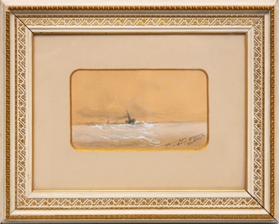 Прокофьев Николай Дмитриевич (1866–1913). Парусник в море. 1893.