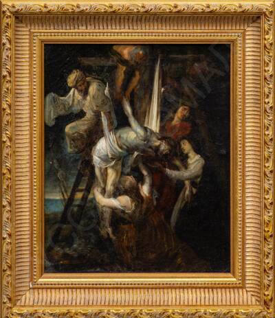 Неизвестный художник (Франция). Снятие с креста. Копия с работы П.П.Рубенса. Последняя треть XVII века.