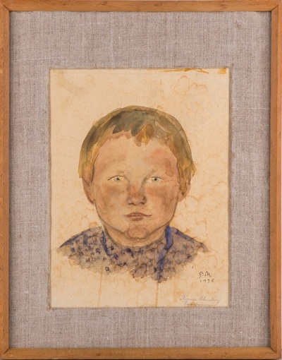 [участник группы «13»] Милашевский Владимир Алексеевич (1893-1976). Портрет мальчика. 1926.