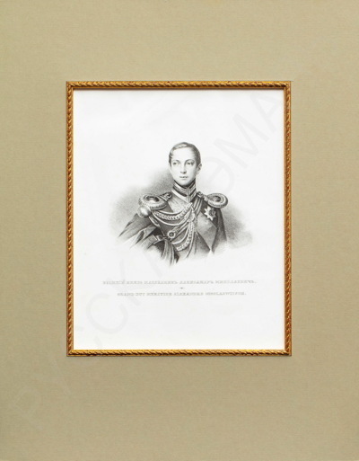 Портрет наследника цесаревича Александра Николаевича. Ок. 1835 года.
По оригиналу Франца Крюгера (Kruger) (1797– 1857).