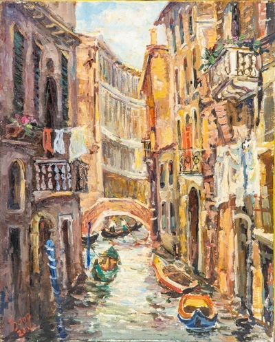 Вавржина Татьяна Викторовна (1951). Венеция. Солнечный день. 2001.