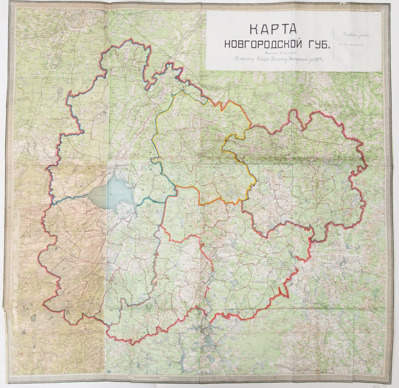 Карта Новгородской губернии.