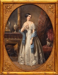 Брюнних, Мортен-Транне (Brunnich, Morten-Thrane 1805-1861). Портрет неизвестной 
