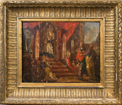 Неизвестный художник (Европа). Введение Девы Марии во храм. XIX век.