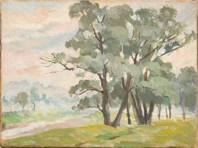 Григорьев Николай Михайлович (1890-1943).  Туманное утро. 1930-е/1940-е.