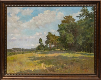 Супонин Пётр Михайлович (1898?1990 гг.).  Летний пейзаж. 1955.