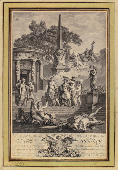 Маскелье (Masquelier) Луи Жозеф (1741–1811), Не (Nee) Франсуа Дени (1732–1817). Аллегория правления короля Людовика XVI. 1774 год.
