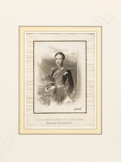 Портрет великого князя Николая Николаевича. 1845 год.