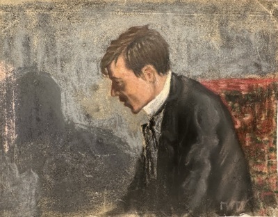 Троянский Петр Николаевич (?-1923). Автопортрет. 1910-е.