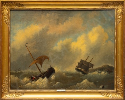 Ван дер Ховен (v.d. Hoven). Морская стихия. 1880.