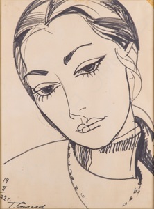 Салахов Таир (1928-2021). Портрет молодой девушки2