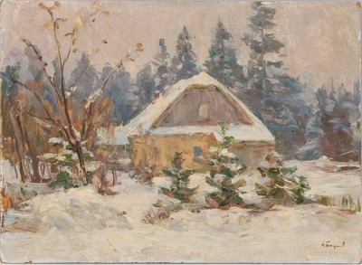 Богданов Александр Николаевич (1908–1989). Зима в Литвиново. 1963.