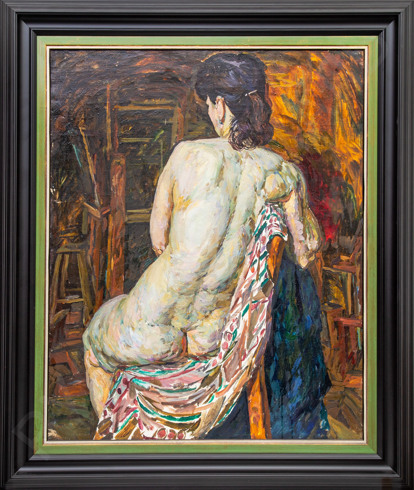Малиновский Павел Борисович (род. 1946). Обнаженная в мастерской. 1970-е.