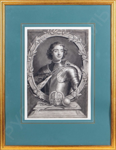 Портрет царя Петра I. 1697 год.
Джон Смит (Smith)(1652–1743) по оригиналу Годфри Неллера (Kneller)(1646–1723).