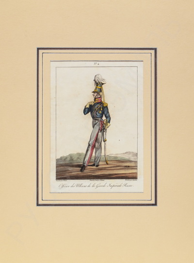 Берто (Bertaux) Жан (1750–1818) и Леваше Levachez) Шарль Франсуа Габриэль (?–1820). Офицер лейб-­гвардии Гусарского полка. 1815 год.
