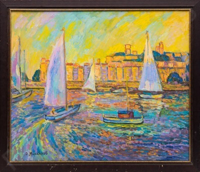 Михайлов Олег Николаевич (1934-2006). Паруса в заливе. 2002.