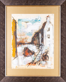 Жансем Жан (Jean Jansem) (Ованес Семерджян) (1920–2013). Городской пейзаж. 1963.