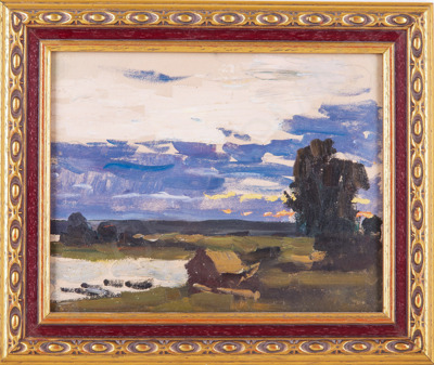 Федоров Вячеслав Андреевич (1918-1985). Вечер в Желнихе. 1970-е.