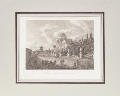 Скелтон (Skelton) Джозеф (1780–1850-е) Москва. Пашков дом и Моховая улица. 1809 год.