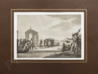 Встреча Александра I и Наполеона на Немане. 1807 год.
Даниель Бергер (Berger)(1744–1824).