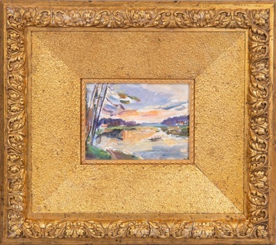 Лабас Александр Аркадьевич (1900-1983). Подмосковье. Закат. 1965.