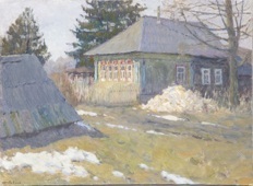 Уделова Арина Александровна ( род. 1984). Весной в деревне. 2023.