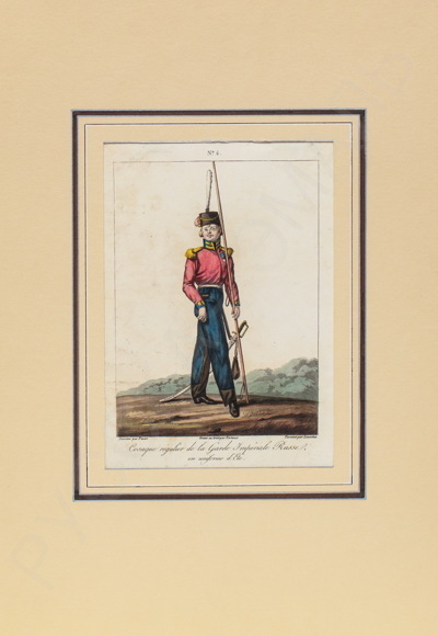 Берто (Bertaux) Жан (1750–1818) и Леваше (Levachez) Шарль Франсуа Габриэль (?–1820). Нижний чин лейб-­гвардии Казачьего полка.1815 год.