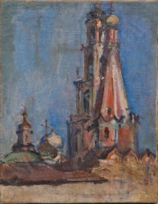 Передний Николай Александрович (1912-1992). Троице-Сергиева лавра (этюд). 1950-е.