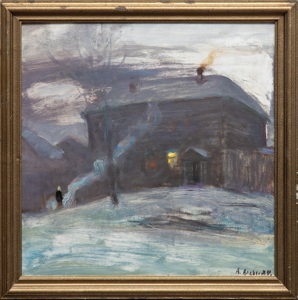 Алексеев Адольф Евгеньевич (1934-2000). Осенний вечер. Старая Москва. 1