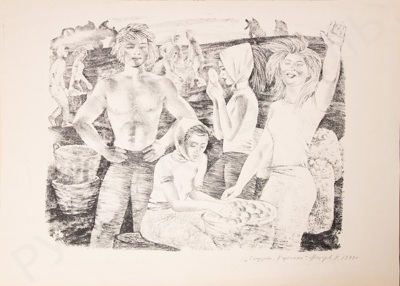 Назаров Константин Борисович (1933-1981). Студенты на картошке. 1979.