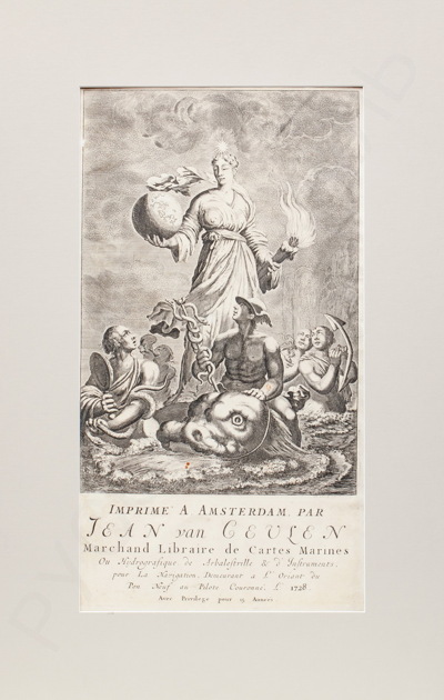 Лейкен (Luyken) Ян (1649–1712). Атлас «Zeefakkel». Титульный лист. 1681 год. Издание 1728 года.