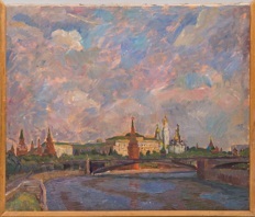 Передний Николай Александрович (1912-1992). Вид из мастерской в Доме Перцовой. 1940-е.