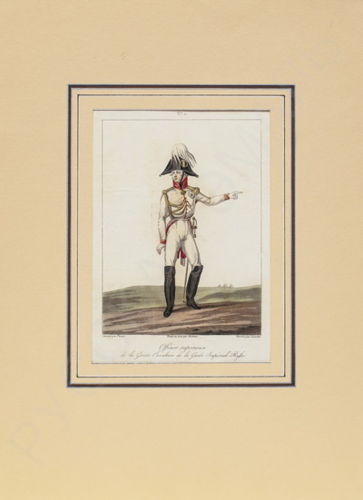 Берто (Bertaux) Жан (1750–1818) и Леваше (Levachez) Шарль Франсуа Габриэль (?–1820). Офицер тяжелой гвардейской кавалерии. 1815 год.